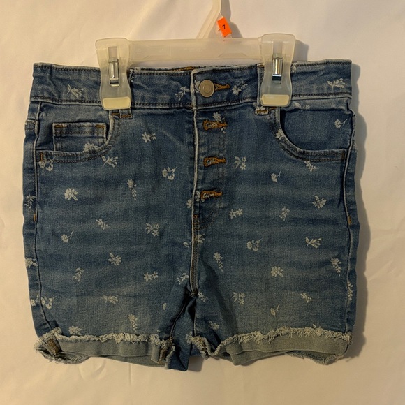Denim Floral Kids Shorts - Picture 1 of 2